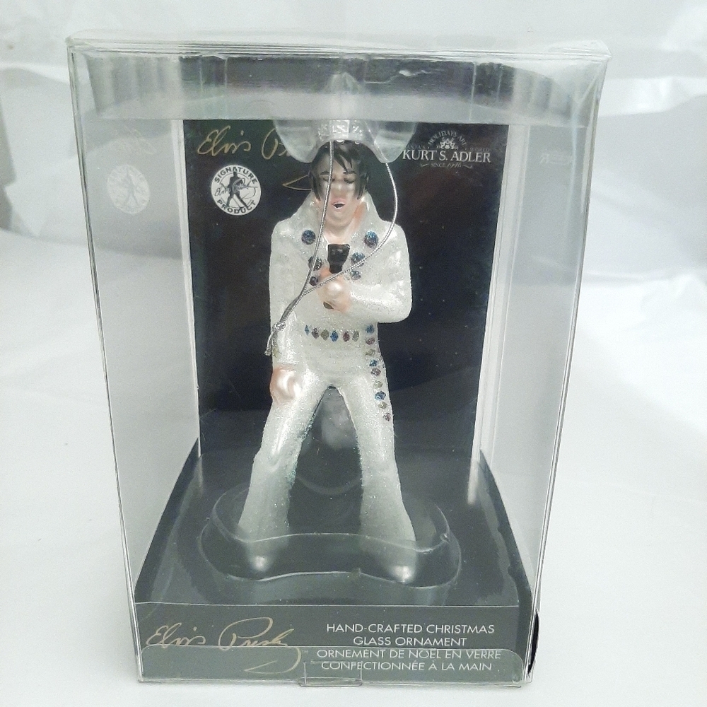 Kurt Alder Glass Elvis Presley Ornament collectible - NWT